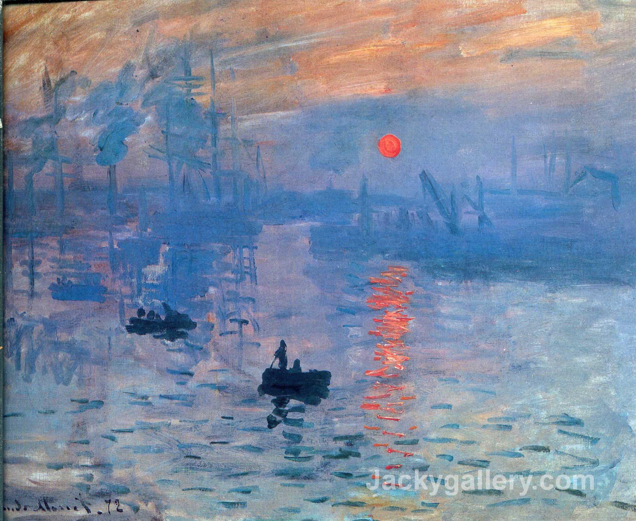 Impression, sunrise by Claude Monet paintings reproduction
